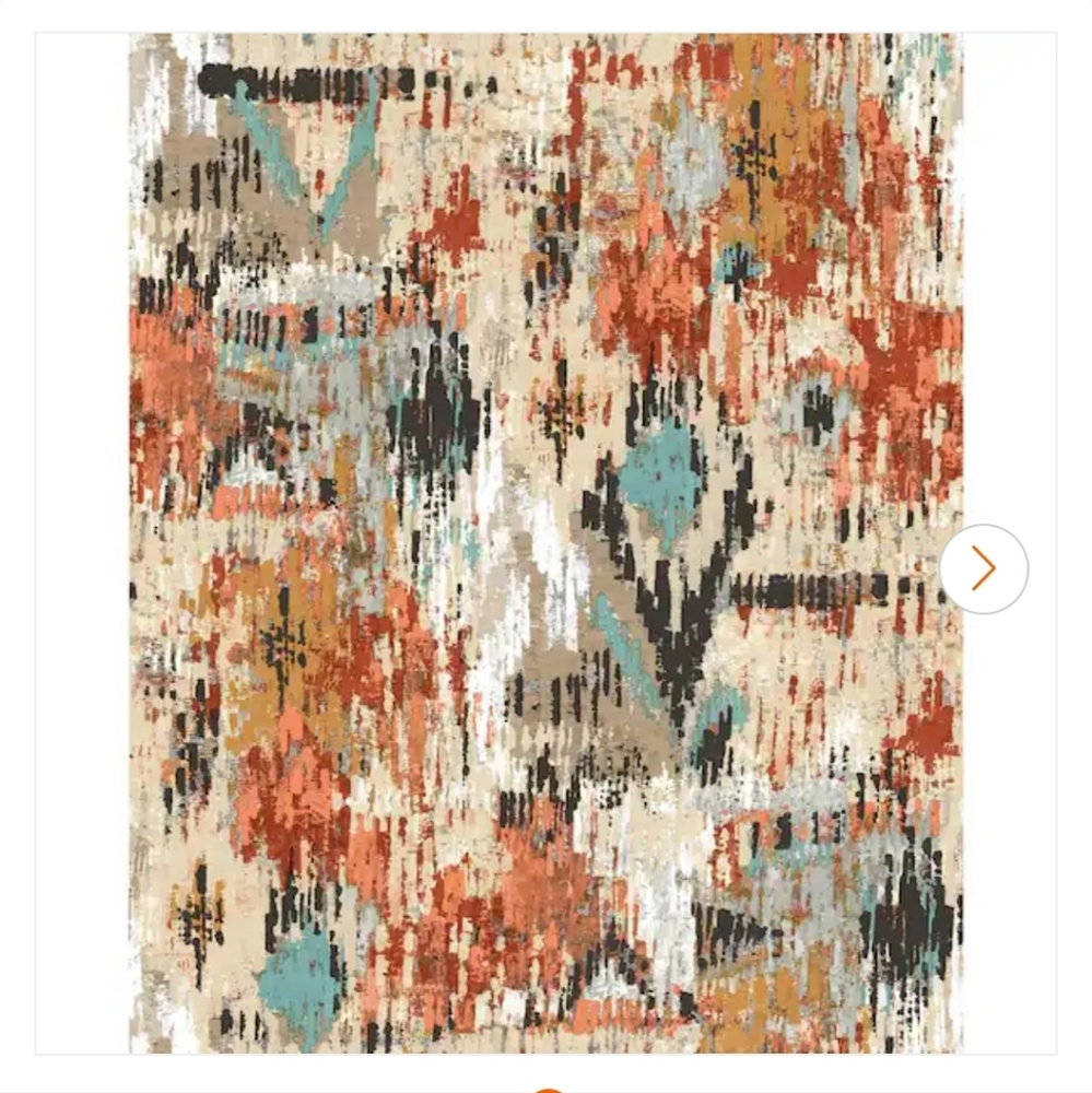 2.25 Rolls Of Room Mates Orange Aztec Peel And Stick Wallpaper Colorful